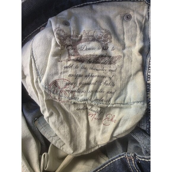 Marc Ecko Cut & Sew Jeans Mens Sz 34x33 Straight Leg Fleur Pocket Y2K Denim - Picture 5 of 12